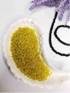 Бисер 13/0 класс А, калиброванный Чехия (желтый блестящий)